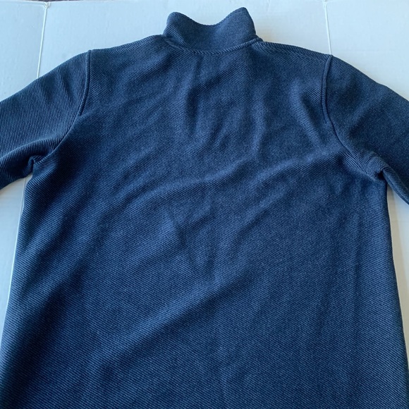 TED BAKER LONDON Men’s Quarter Zip Textured Navy Blue Sweater - Size 5 (US - L) - Picture 13 of 15
